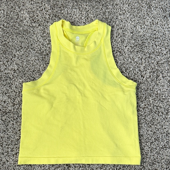Senita Athletics Lemon Ribbed Tank - Picture 1 of 5